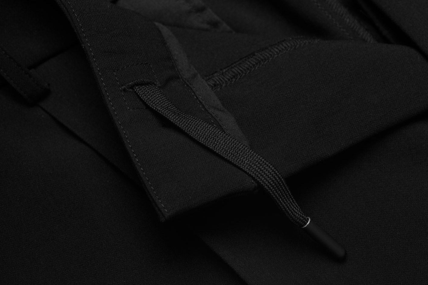 Signature Wide Leg Trousers - Black