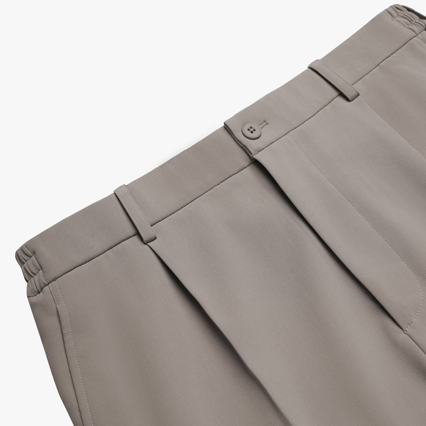 Signature Wide Leg Baggy Trousers - Taupe
