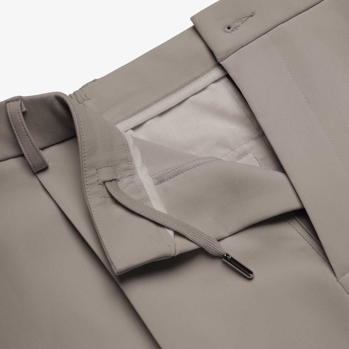 Signature Wide Leg Baggy Trousers - Taupe