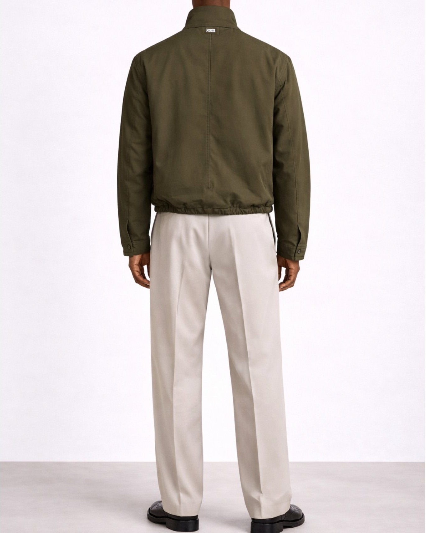 Signature Nylon Track Jacket - Khaki