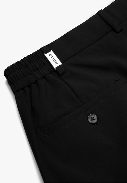 Signature Wide Leg Tailored Shorts - Black