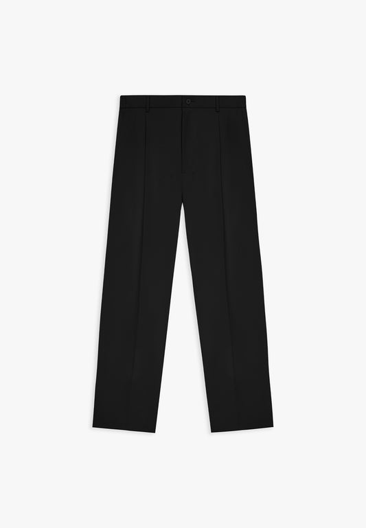 Signature Wide Leg Trousers - Black