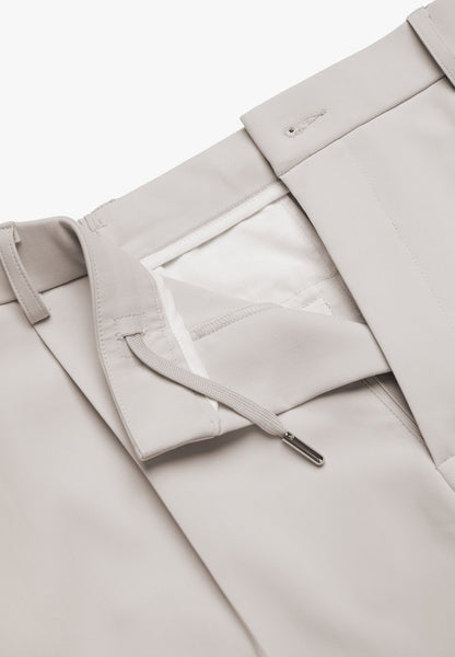 Signature Wide Leg Tailored Shorts - Stone