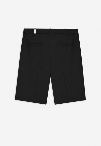 Signature Wide Leg Tailored Shorts - Black
