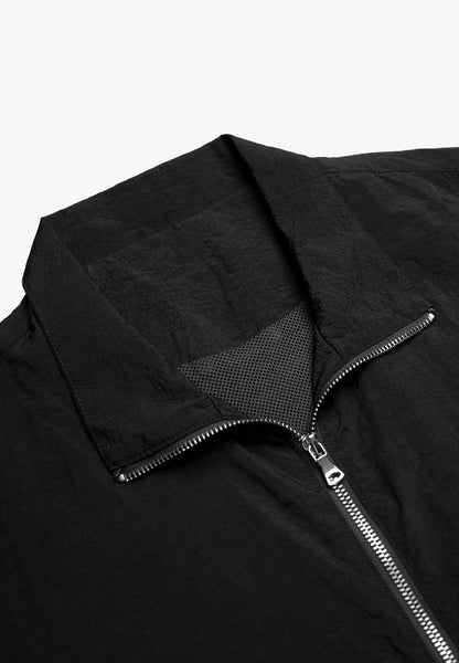Signature Nylon Track Jacket - Black