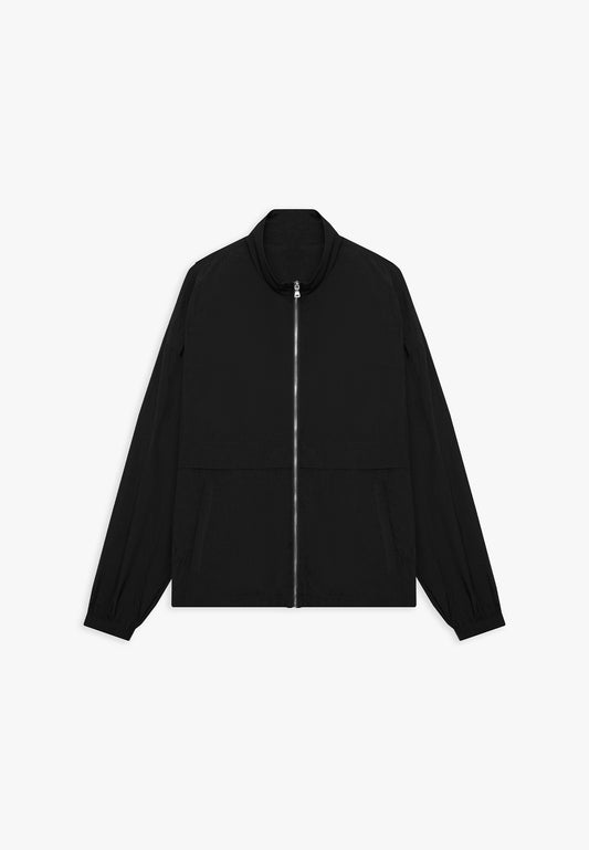 Signature Nylon Track Jacket - Black