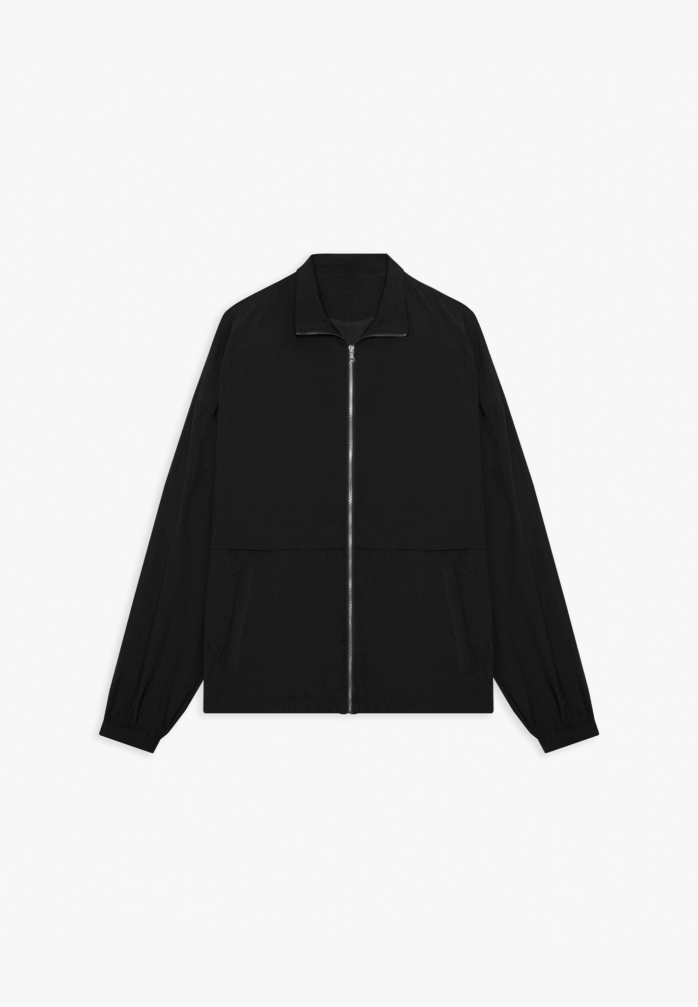 Signature Nylon Track Jacket - Black