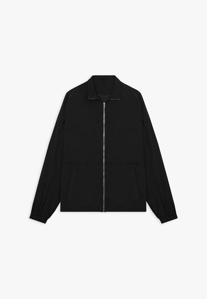 Signature Nylon Track Jacket - Black