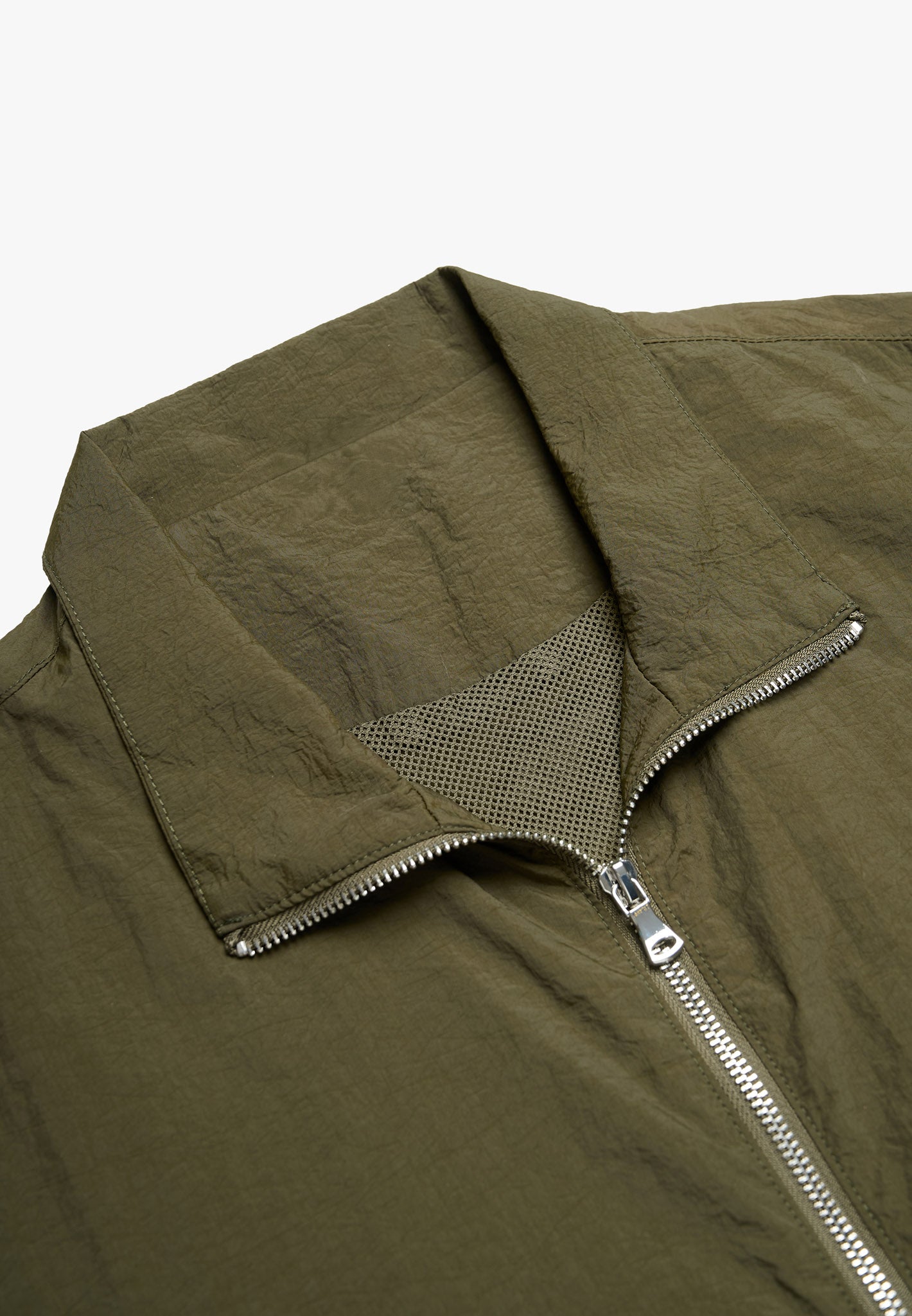 Signature Nylon Track Jacket - Khaki