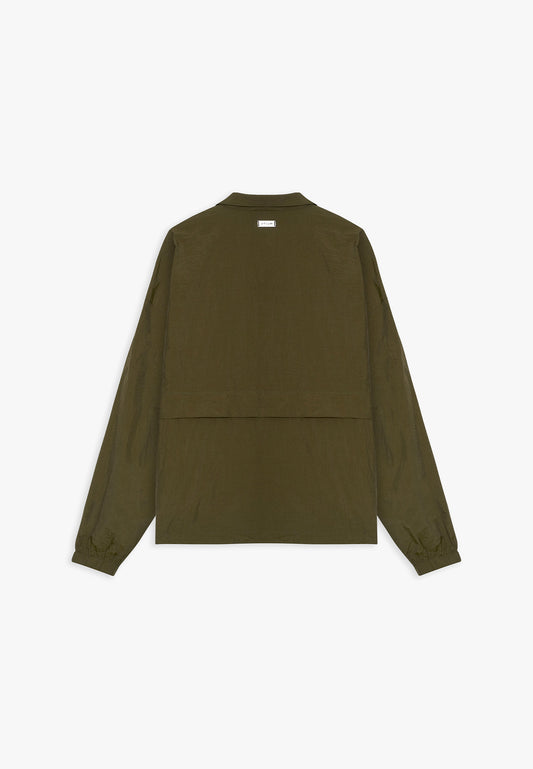 Signature Nylon Track Jacket - Khaki