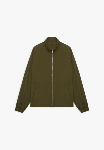 Signature Nylon Track Jacket - Khaki