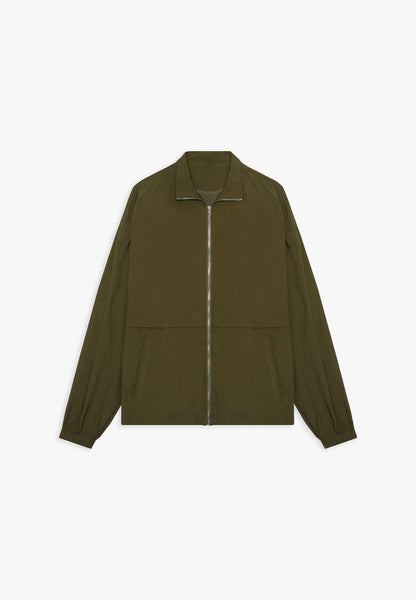Signature Nylon Track Jacket - Khaki
